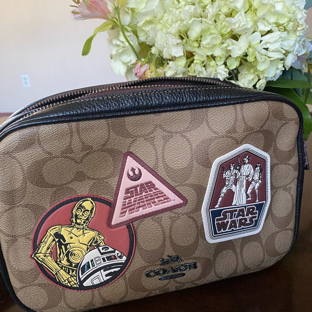 Coach Star Wars Jess Crossbody Canvas Leather Purse